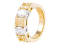 Diamond Ring - 18 KT White and Yellow Gold