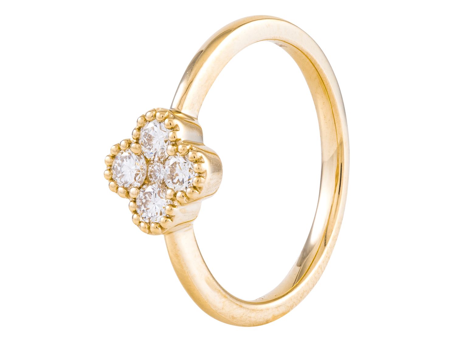 Diamond Ring - 14 KT Yellow Gold