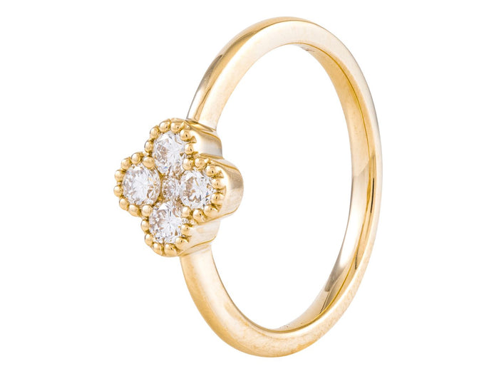 Diamond Ring - 14 KT Yellow Gold