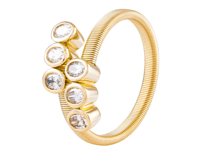 Diamond Ring - 14 KT Yellow Gold