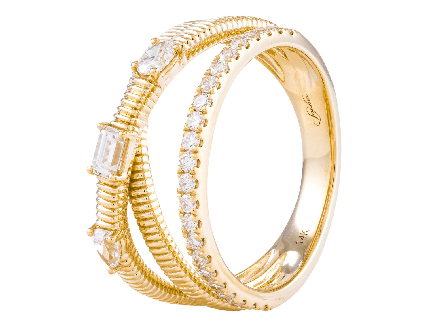 Diamond Ring - 14 KT Yellow Gold