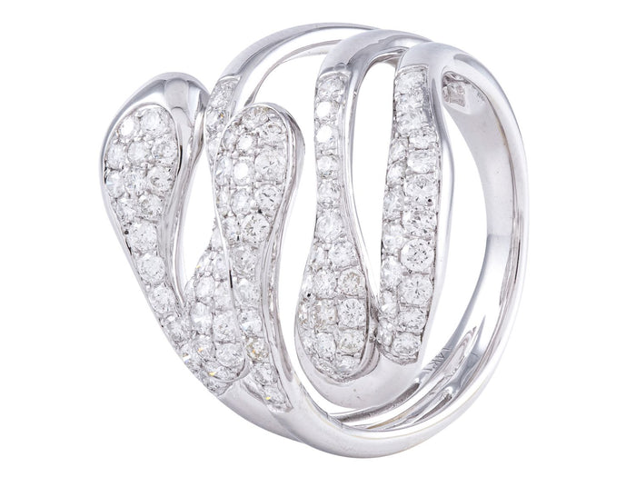 Diamond Ring - 14 KT White Gold