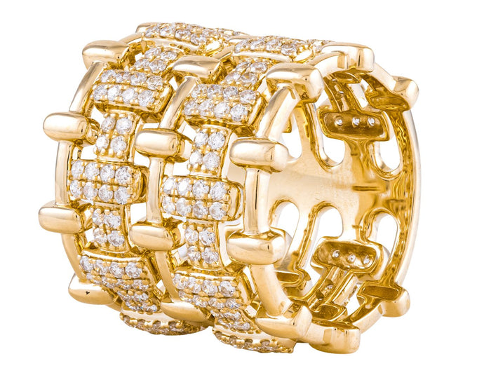 Diamond Ring - 14 KT Yellow Gold