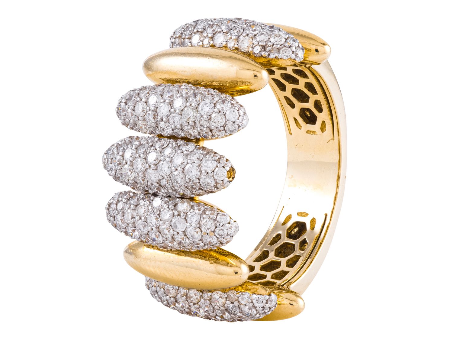 Diamond Ring - 14 KT Yellow Gold
