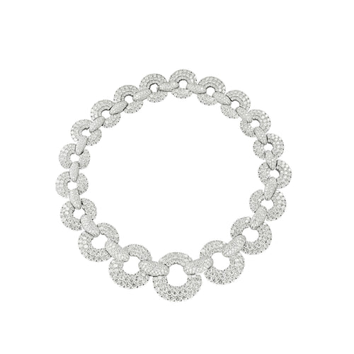 107ct Circle Link Diamond Necklace