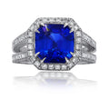 Sapphire Split Shank Ring