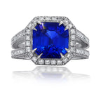 Sapphire Split Shank Ring