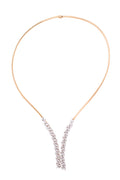 Diamond Necklace - 18 KT Rose and White Gold