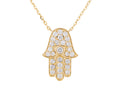 Diamond Necklace - 14 KT Yellow Gold