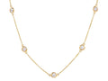 Diamond Necklace - 14 KT Yellow Gold