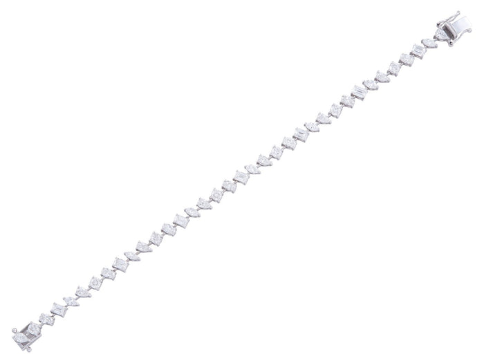 Diamond Bracelet - 14 KT White Gold