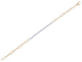 Diamond Bracelet - 14 KT White and Yellow Gold