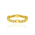 Bezel Set Cuban Bracelet