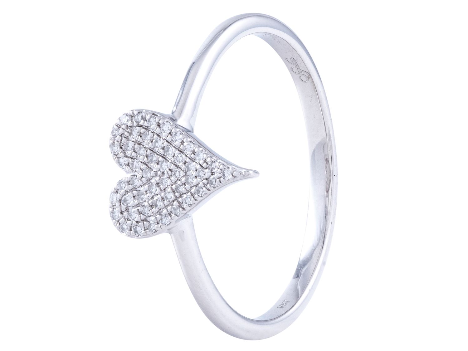 Diamond Ring - 14 KT White Gold