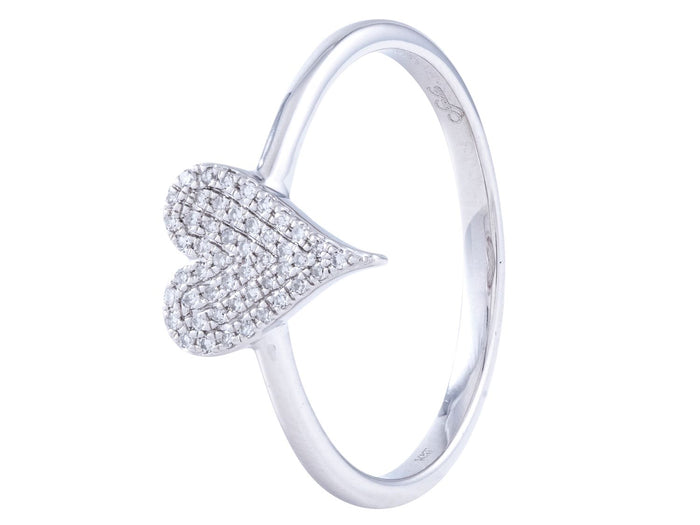 Diamond Ring - 14 KT White Gold