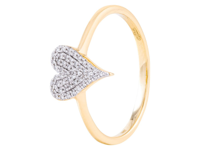 Diamond Ring - 14 KT Yellow Gold