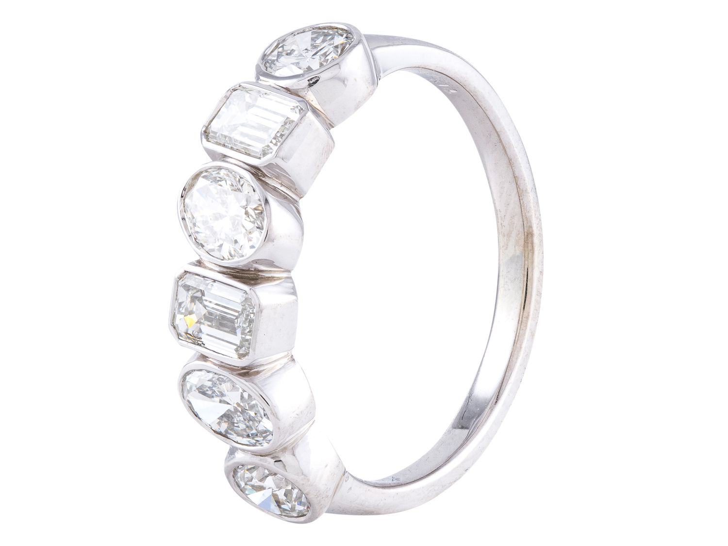 Diamond Band - 14 KT White Gold