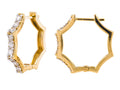 Diamond Earrings - 14 KT Yellow Gold