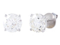 Diamond Earrings - 14 KT White Gold