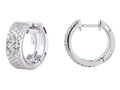 Diamond Earrings - 14 KT White Gold