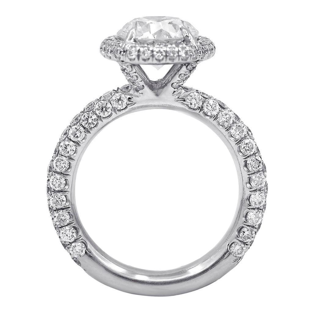 1.70ct Round Halo Diamond Engagement Ring