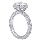 1.70ct Round Halo Diamond Engagement Ring