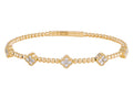 Diamond Bangle - 14 KT Yellow Gold