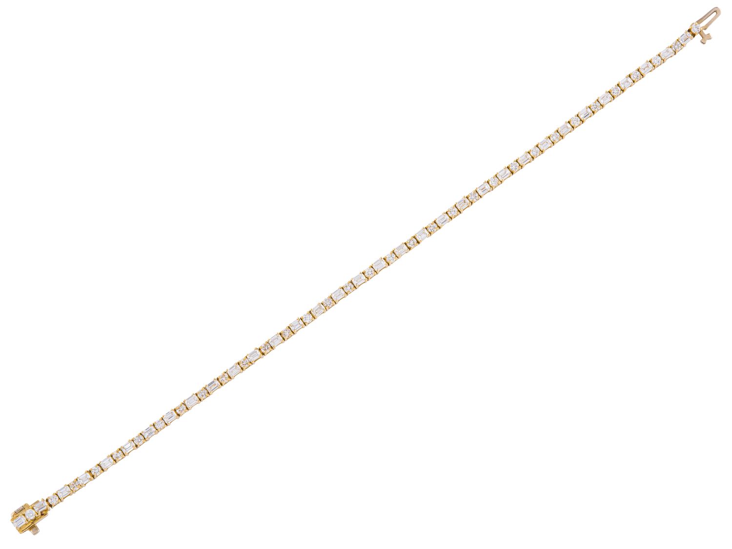 Diamond Bracelet - 14 KT Yellow Gold