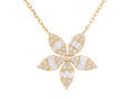 Diamond Necklace - 14 KT Yellow Gold