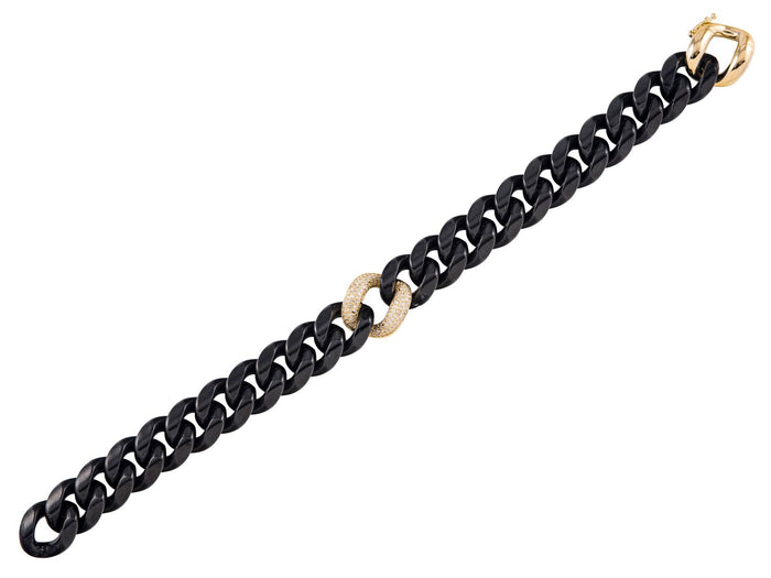 Diamond Bracelet - 14 KT Yellow Gold
