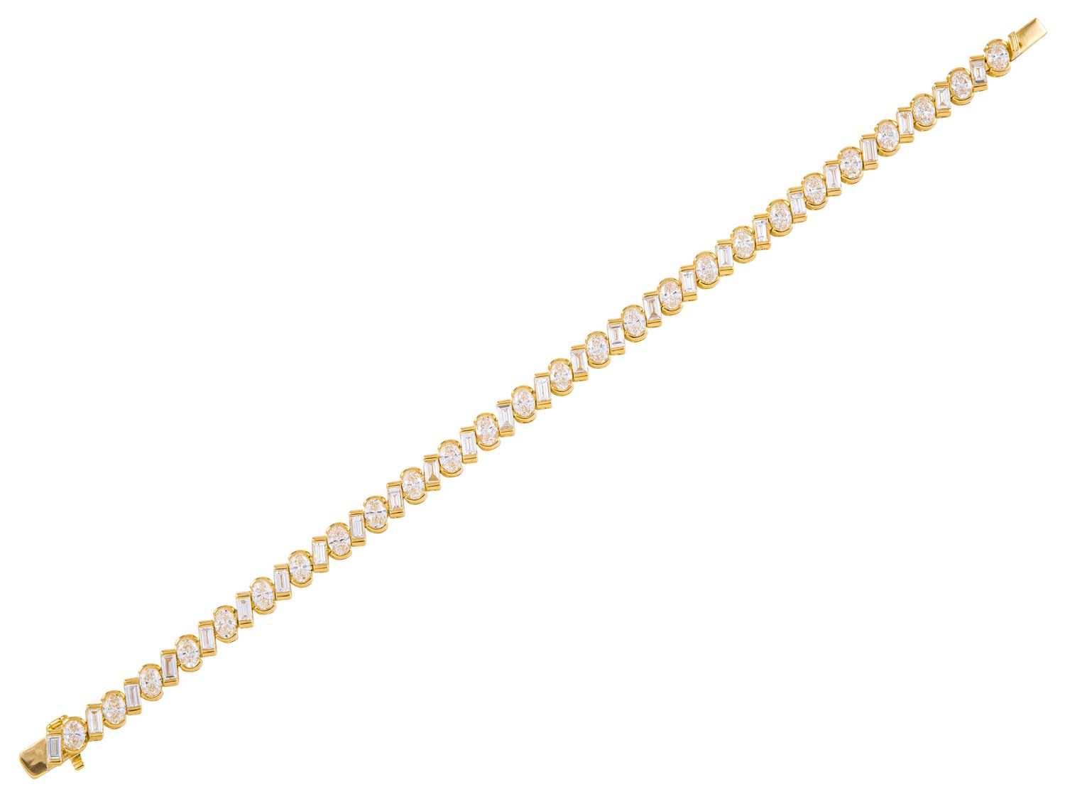 Diamond Bracelet - 18 KT Yellow Gold