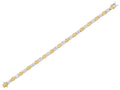 Diamond Bracelet - 18 KT White and Yellow Gold