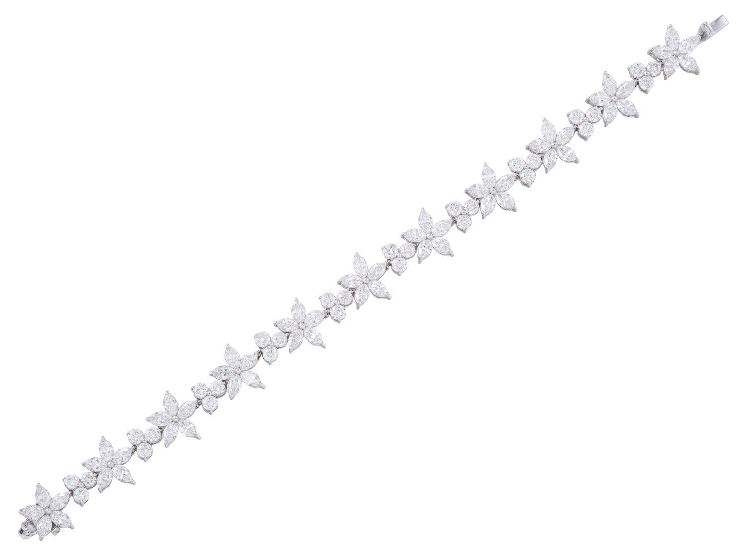Diamond Bracelet - 18 KT White Gold