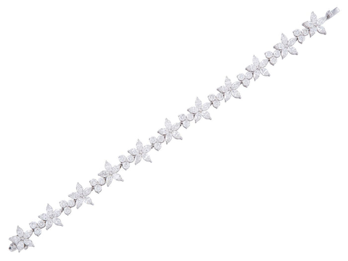 Diamond Bracelet - 18 KT White Gold
