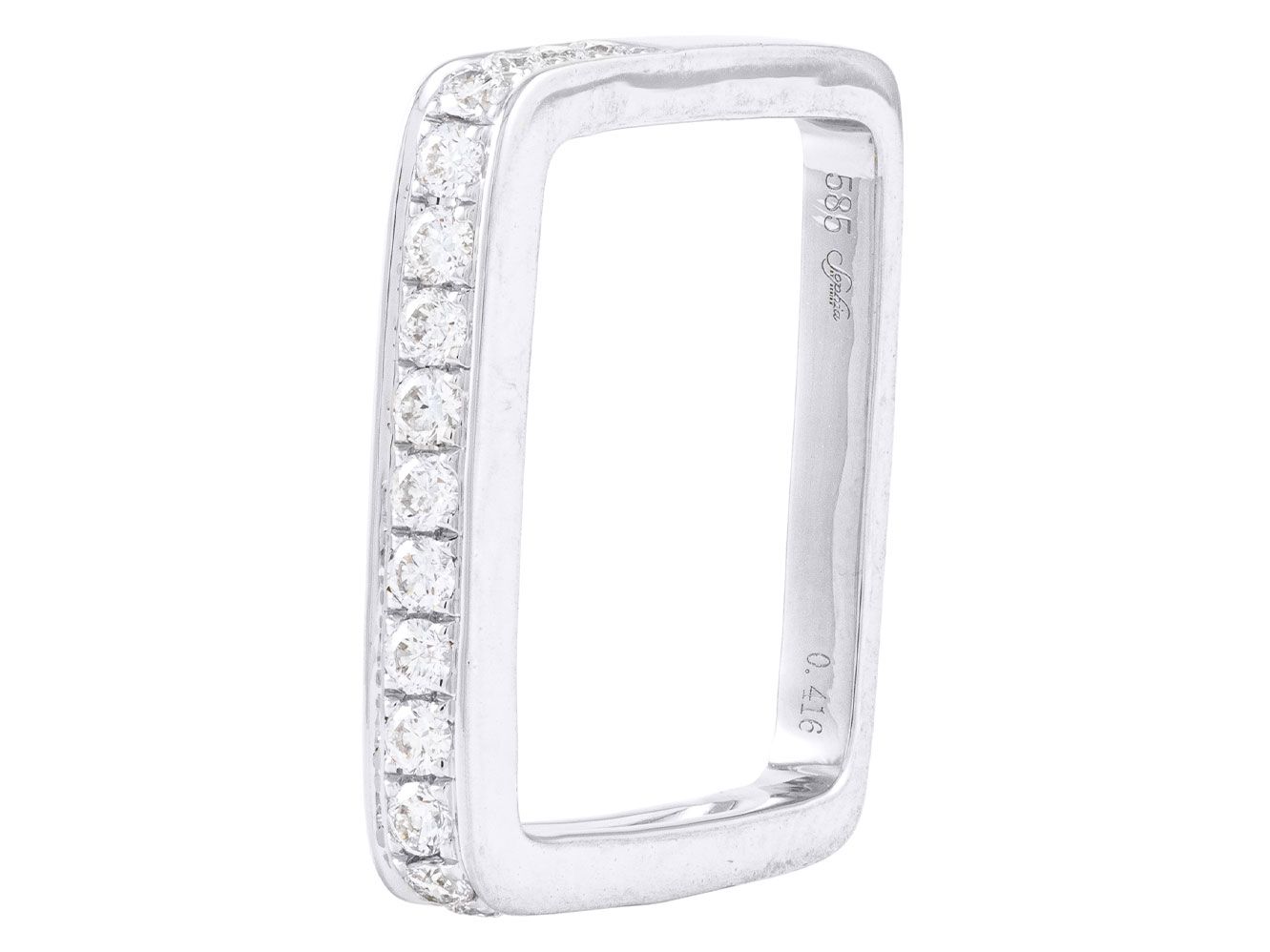 Diamond Ring - 14 KT White Gold