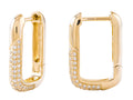 Diamond Earrings - 14 KT Yellow Gold