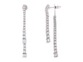Diamond Earrings - 14 KT White Gold