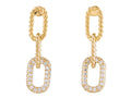 Diamond Earrings - 14 KT Yellow Gold