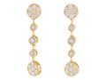 Diamond Earrings - 14 KT Yellow Gold