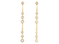 Diamond Earrings - 14 KT Yellow Gold