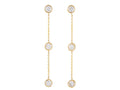 Diamond Earrings - 14 KT Yellow Gold