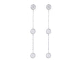 Diamond Earrings - 14 KT White Gold