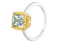 Diamond Band - 18 KT White and Yellow Gold
