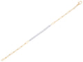 Diamond Bracelet - 14 KT White and Yellow Gold