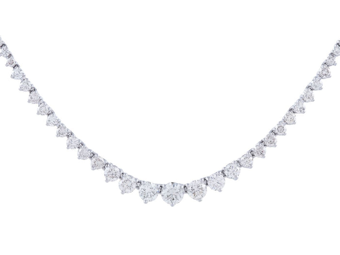 Diamond Necklace - 14 KT White Gold