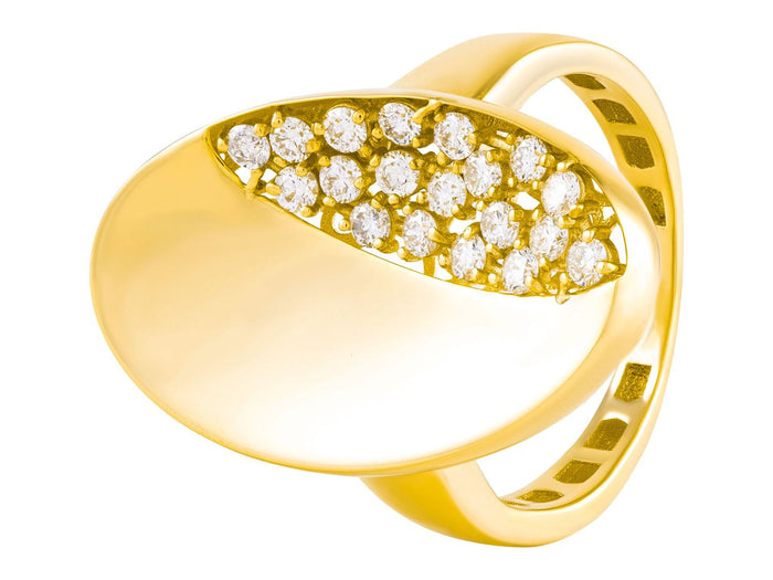 Diamond Ring - 14 KT Yellow Gold