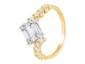 Diamond Ring - 14 KT White and Yellow Gold