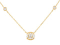 Diamond Necklace - 14 KT Yellow Gold