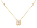 Diamond Necklace - 14 KT Yellow Gold