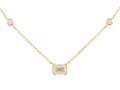 Diamond Necklace - 14 KT Yellow Gold